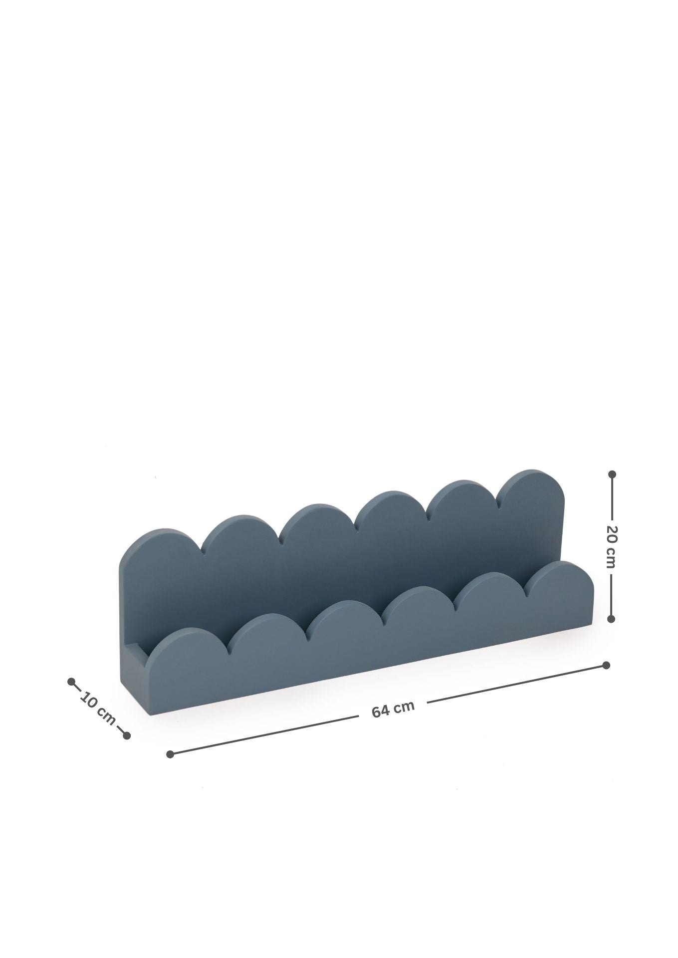 Scallops wall shelves