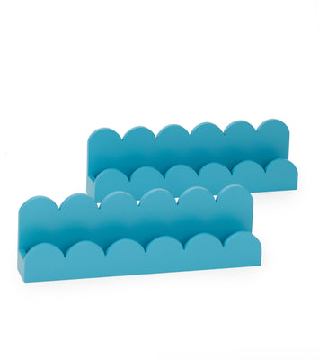 Scallops wall shelves