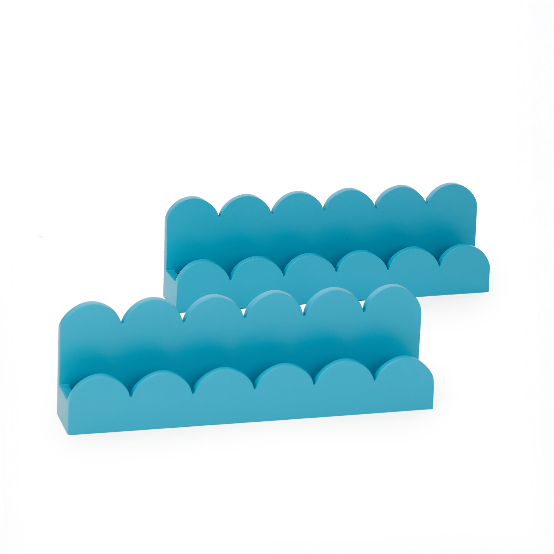 Scallops wall shelves